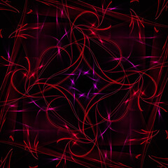 abstarct fractal red purple fractal pattern