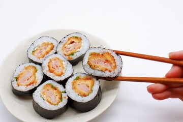エビカツ巻き　巻き寿司