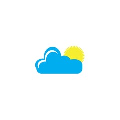 Weather icon logo, vector design