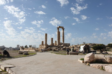 Exploring the desert landscapes around Wadi Rum, the Petra Archeological site and Amman in Jordan, Middle East