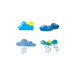 Weather icon logo, vector design