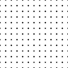 Stylized rhombuses and dots background. Seamless surface pattern design with diamonds shapes ornament. Checks wallpaper. Ethnic mosaic motif. Embroidery ornate. Digital paper, textile print. Vector.