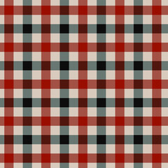Seamless vector tartan pattern for fabric, textile, wrapping etc. Plaid background.