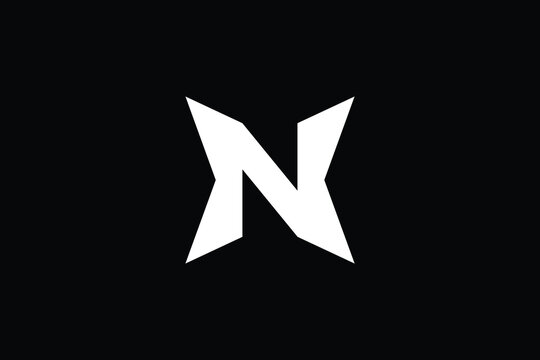 XN logo letter design on luxury background. NX logo monogram initials letter concept. XN icon logo design. NX elegant and Professional letter icon design on black background. N X XN NX