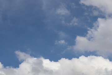Blue sky with clouds