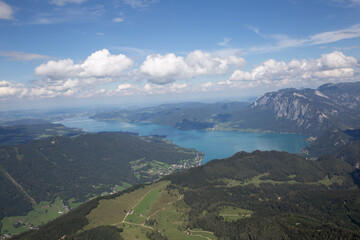 lake and mountains