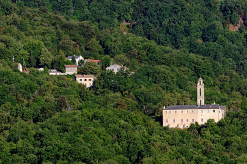 Fototapeta na wymiar Alesani convent in castagniccia mountain