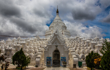 Fototapeta premium Hsinbyume Pagoda in Mandalay Mingun Myanmar