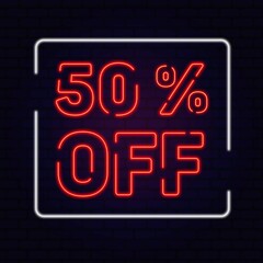 Red neon sale 50% off