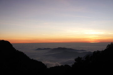 Fototapeta premium Sunset in Mountain Jade 06