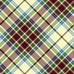 Seamless vector tartan pattern for fabric, textile, wrapping etc. Plaid background	