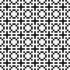 Fototapeta premium Abstract Cross Pattern Dots Logo generative computational art illustration