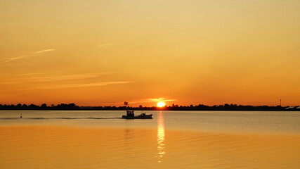 Sonnenuntergang Feharn S&uuml;dstrand