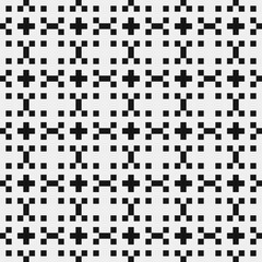 Fototapeta premium Abstract Cross Pattern Dots Logo generative computational art illustration