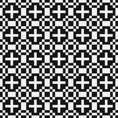 Abstract Cross Pattern Dots Logo generative computational art illustration