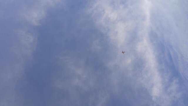 airplane flying over sky