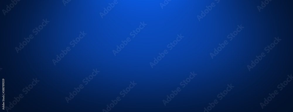 Poster Blue color gradient abstract background with dark and light blue illustration blending blur backdrop for wallpaper, logo, banner, web design template