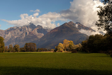 fall in mountains