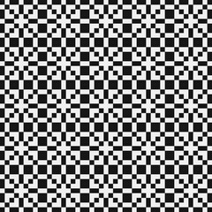 Fototapeta premium Abstract Cross Pattern Dots Logo generative computational art illustration