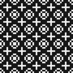 Abstract Cross Pattern Dots Logo generative computational art illustration