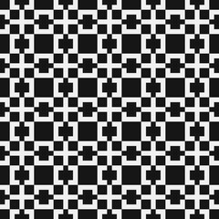 Fototapeta premium Abstract Cross Pattern Dots Logo generative computational art illustration