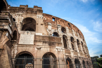 Fototapeta premium Coliseum. The Flavian Amphitheatre. Symbol Of Rome. Rome, Lazio, Italy