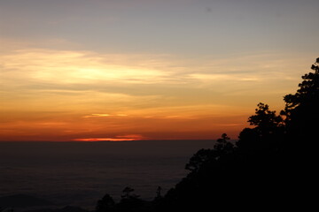 Fototapeta na wymiar Sunset in Mountain Jade 15