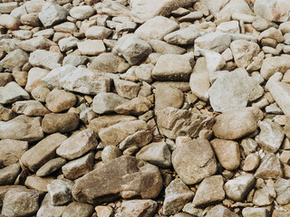 Detail of a set of stones from an abrupt beach that can serve as a background