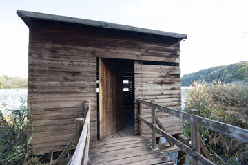 Observation huts at Regional Nature Reserve
Nazzano,Tiber - Farfa.One of six Observation station.For protects an extensive wetland area.The first regional protected area of ​​Lazio established in 1979