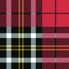 Seamless vector tartan pattern for fabric, textile, wrapping etc. Plaid background