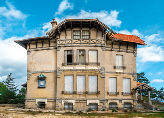 old building anime comic effect anime hdr high dynamic range town big house europe rural nature