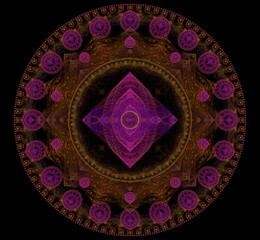 Abstract fractal pattern and shape