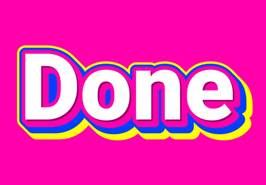 Layered Pink Text Effect