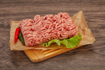Raw Minced pork meat for cooking