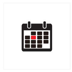 Calendar Logo Vector Illustration With Deadline and Holiday Calendar
