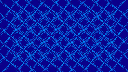 Fototapeta na wymiar Crossing lines structure on blue background
