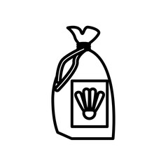 fertilizer sack gardening line style icon