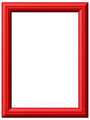 roter Bilderrahmen