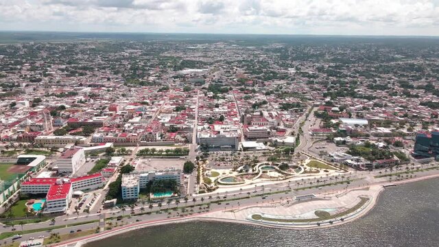 flying through the bay of campeche, Mexico