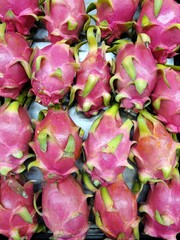 dragon fruit on a market