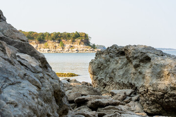 Fototapeta premium rocks and lake