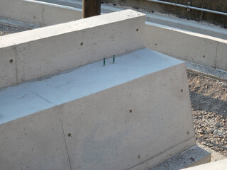 コンクリート敷設工事現場