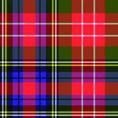 Seamless vector tartan pattern for fabric, textile, wrapping etc. Plaid background	