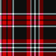 Seamless vector tartan pattern for fabric, textile, wrapping etc. Plaid background	