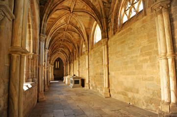 Evora, Portugal: Gothic cloister of the Cathedral. Unesco World Heritage Site since 1986. 
