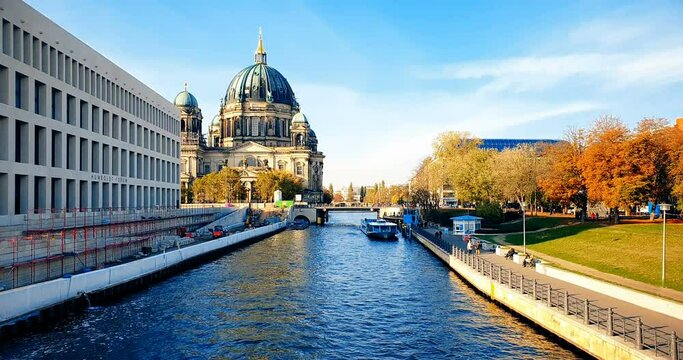 Berlin cathedral near the Spreekanal river