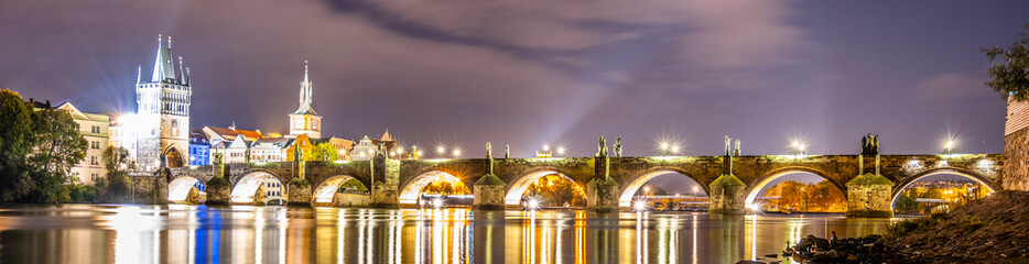 Charles Bridge by night