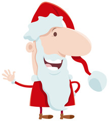 funny Santa Claus cartoon character on Christmas time