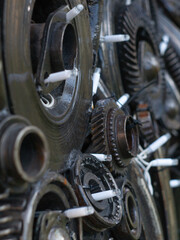 close up of a car parts