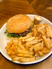 Burger frites